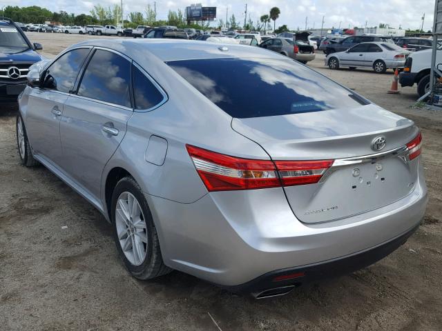 4T1BK1EB5FU181015 - 2015 TOYOTA AVALON XLE SILVER photo 3