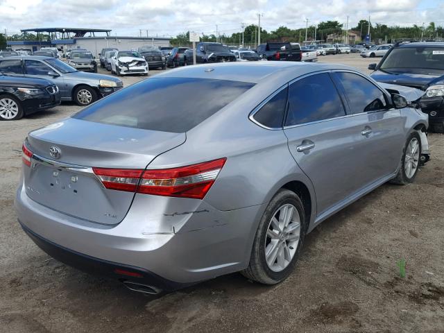 4T1BK1EB5FU181015 - 2015 TOYOTA AVALON XLE SILVER photo 4