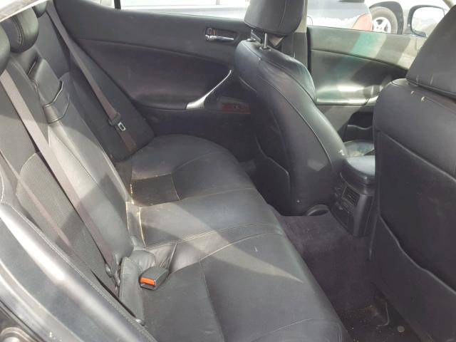 JTHBK262575037578 - 2007 LEXUS IS 250 CHARCOAL photo 6