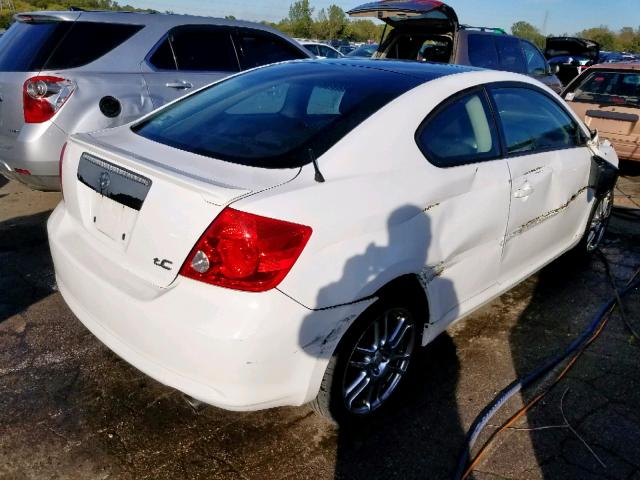 JTKDE177060139848 - 2006 TOYOTA SCION TC თეთრი ფოტო 4