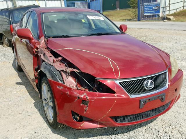 JTHCK262785020111 - 2008 LEXUS IS 250 RED photo 1