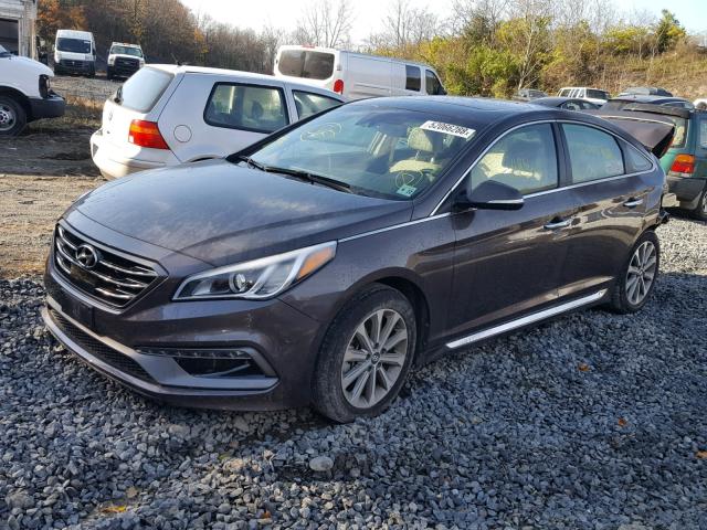 5NPE34AF8HH508948 - 2017 HYUNDAI SONATA SPO CHARCOAL photo 2