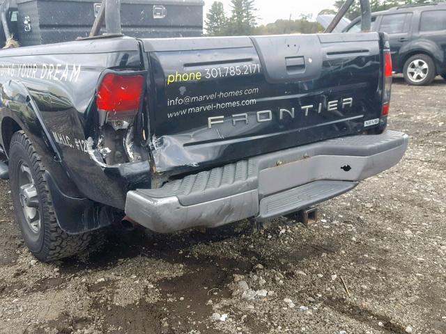 1N6ED29Y34C423266 - 2004 NISSAN FRONTIER C BLACK photo 9