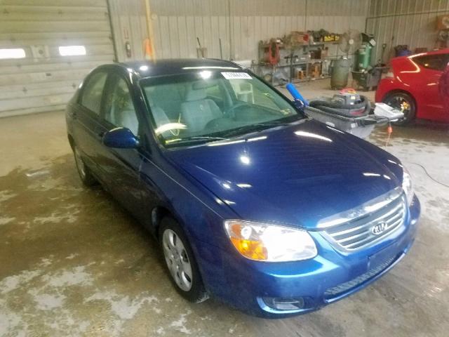 KNAFE122185521708 - 2008 KIA SPECTRA EX BLUE photo 1