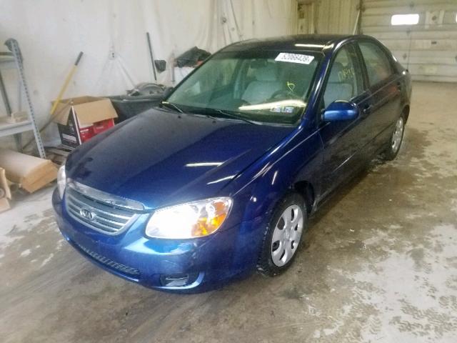 KNAFE122185521708 - 2008 KIA SPECTRA EX BLUE photo 2