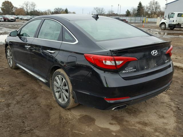 5NPE34AF3HH488530 - 2017 HYUNDAI SONATA SPO BLACK photo 3