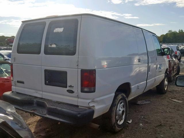 1FTNE14W88DB60711 - 2008 FORD ECONOLINE WHITE photo 4