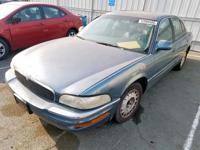 1G4CU5419Y4273746 - 2000 BUICK PARK AVENU TEAL photo 2