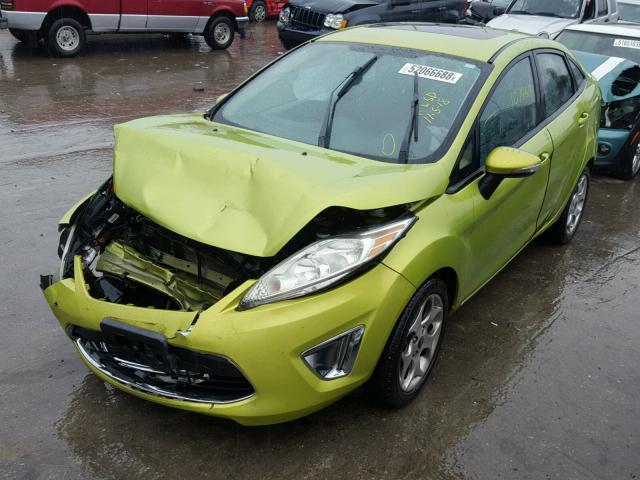 3FADP4CJ1BM131453 - 2011 FORD FIESTA SEL GREEN photo 2