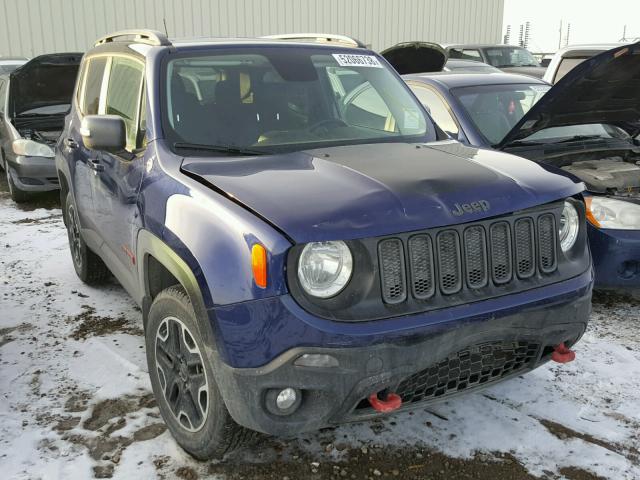 ZACCJBCBXHPG03756 - 2017 JEEP RENEGADE T BLUE photo 1