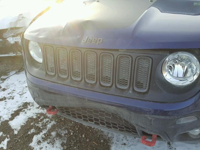 ZACCJBCBXHPG03756 - 2017 JEEP RENEGADE T BLUE photo 9