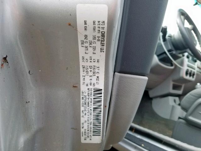 3A8FY48909T525145 - 2009 CHRYSLER PT CRUISER SILVER photo 10