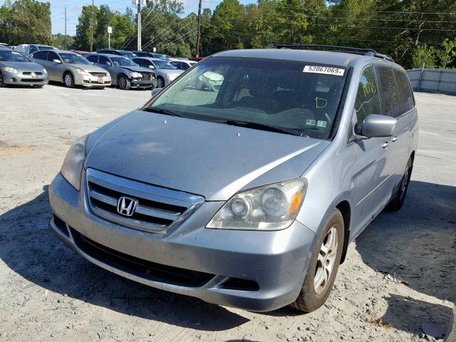 5FNRL38456B122015 - 2006 HONDA ODYSSEY EX SILVER photo 2