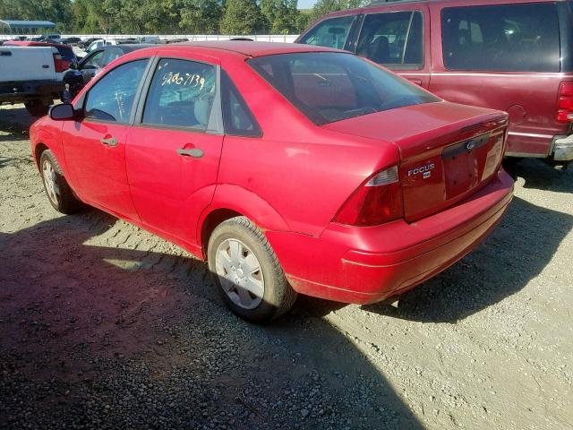 1FAFP34N06W232316 - 2006 FORD FOCUS ZX4 RED photo 3