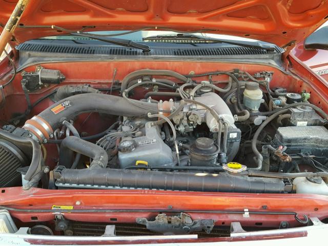 4TAPM62N4YZ666232 - 2000 TOYOTA TACOMA RED photo 7
