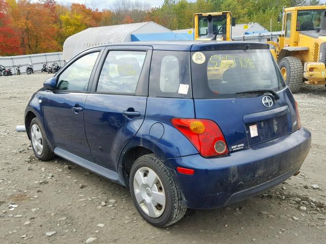 JTKKT604750115359 - 2005 TOYOTA SCION XA BLUE photo 3