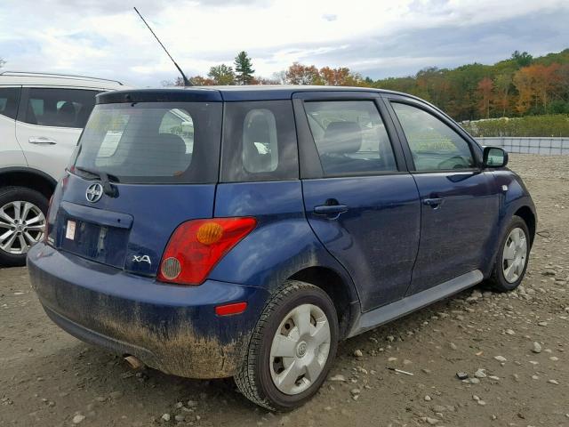 JTKKT604750115359 - 2005 TOYOTA SCION XA BLUE photo 4