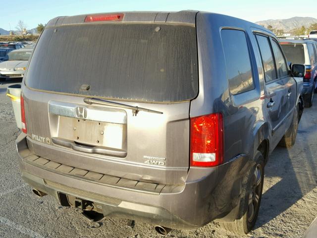 5FNYF4H33FB078466 - 2015 HONDA PILOT SE GRAY photo 4