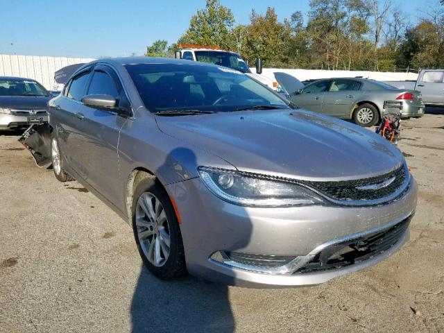 1C3CCCAB5GN125874 - 2016 CHRYSLER 200 LIMITE SILVER photo 1