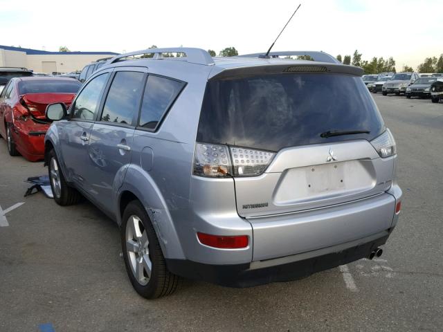 JA4MT41X08Z016115 - 2008 MITSUBISHI OUTLANDER SILVER photo 3