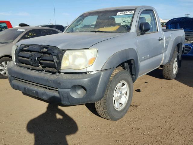 5TEPX42N15Z076554 - 2005 TOYOTA TACOMA SILVER photo 2