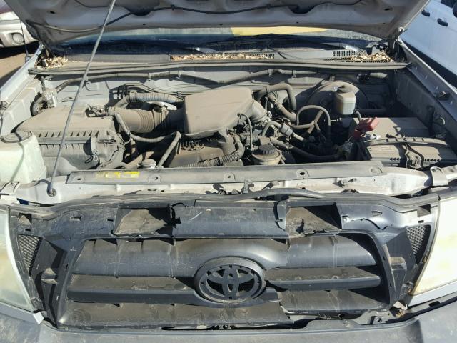 5TEPX42N15Z076554 - 2005 TOYOTA TACOMA SILVER photo 7