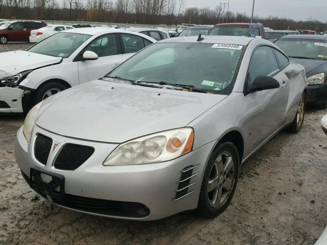 1G2ZH17N284153317 - 2008 PONTIAC G6 GT SILVER photo 2