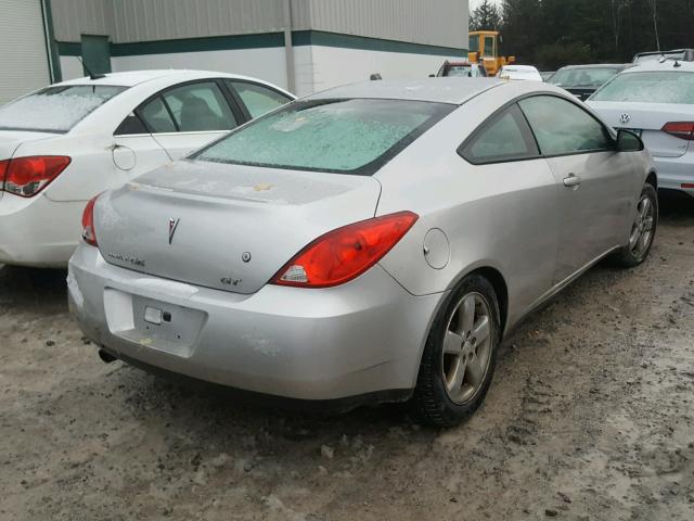 1G2ZH17N284153317 - 2008 PONTIAC G6 GT SILVER photo 4