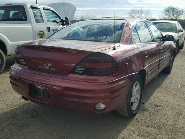 1G2NF52T3YC541146 - 2000 PONTIAC GRAND AM S BURGUNDY photo 4