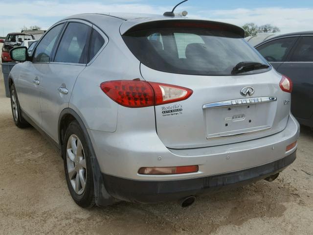 JNKAJ09E88M302591 - 2008 INFINITI EX35 BASE SILVER photo 3