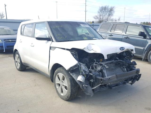 KNDJN2A25E7070626 - 2014 KIA SOUL WHITE photo 1