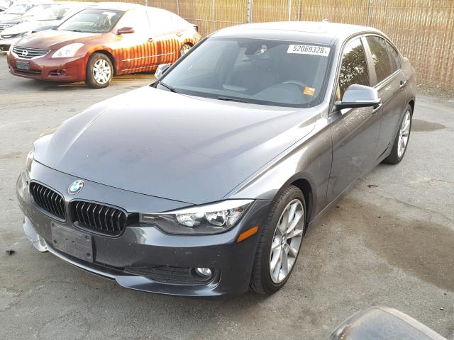 WBA3B1C56EPV79009 - 2014 BMW 320 I GRAY photo 2