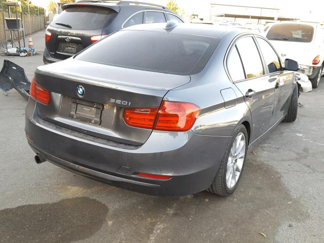 WBA3B1C56EPV79009 - 2014 BMW 320 I GRAY photo 4