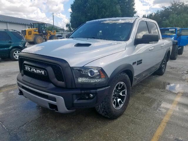 1C6RR7YT7HS670169 - 2017 RAM 1500 REBEL SILVER photo 2