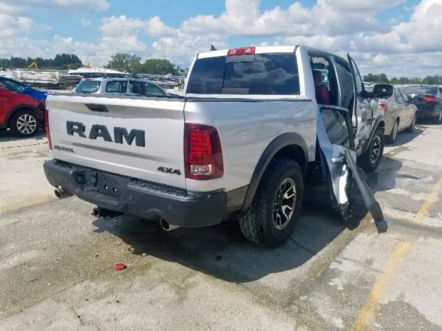 1C6RR7YT7HS670169 - 2017 RAM 1500 REBEL SILVER photo 4