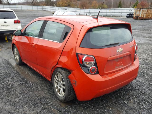 1G1JC6SG4D4182298 - 2013 CHEVROLET SONIC LT ORANGE photo 3