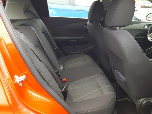 1G1JC6SG4D4182298 - 2013 CHEVROLET SONIC LT ORANGE photo 6