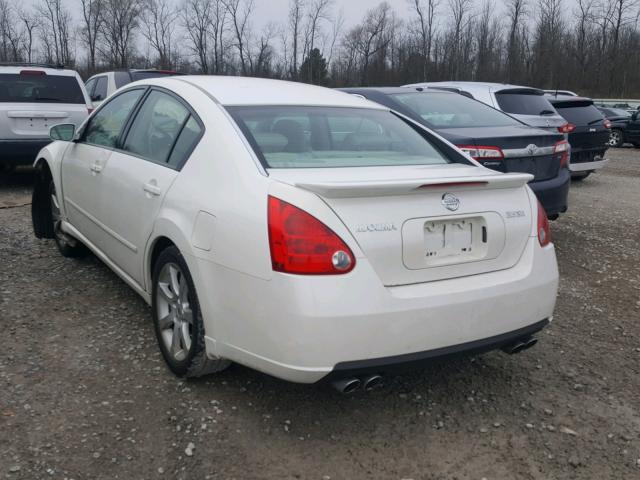 1N4BA41E88C833200 - 2008 NISSAN MAXIMA SE WHITE photo 3