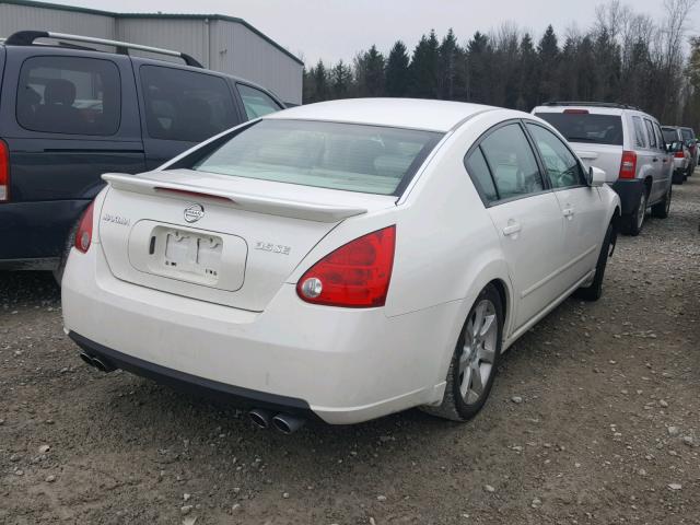 1N4BA41E88C833200 - 2008 NISSAN MAXIMA SE WHITE photo 4