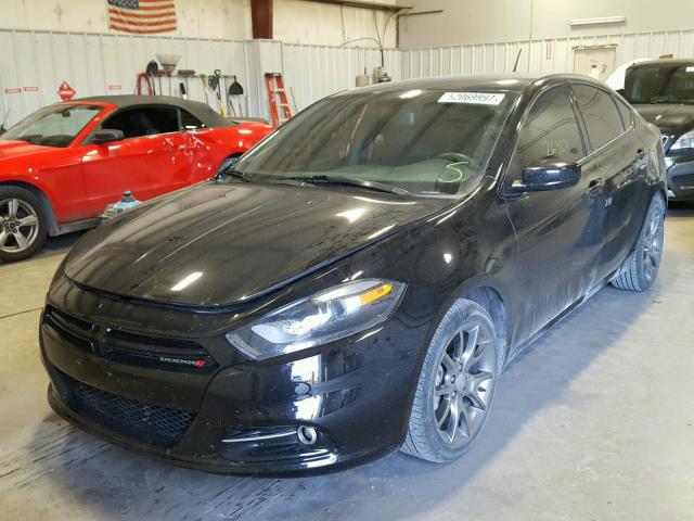 1C3CDFBB5ED906992 - 2014 DODGE DART SXT BLACK photo 2