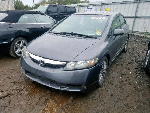 2HGFA16889H328156 - 2009 HONDA CIVIC EX GRAY photo 9