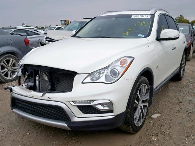 JN1BJ0RP3HM382943 - 2017 INFINITI QX50 WHITE photo 2