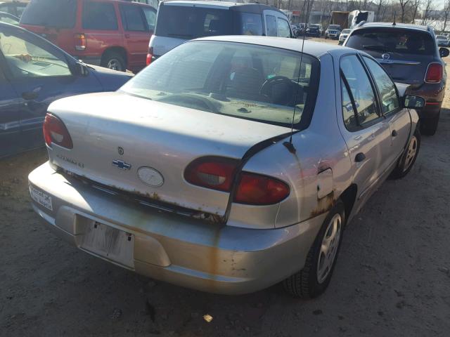 1G1JF524317190295 - 2001 CHEVROLET CAVALIER L SILVER photo 4