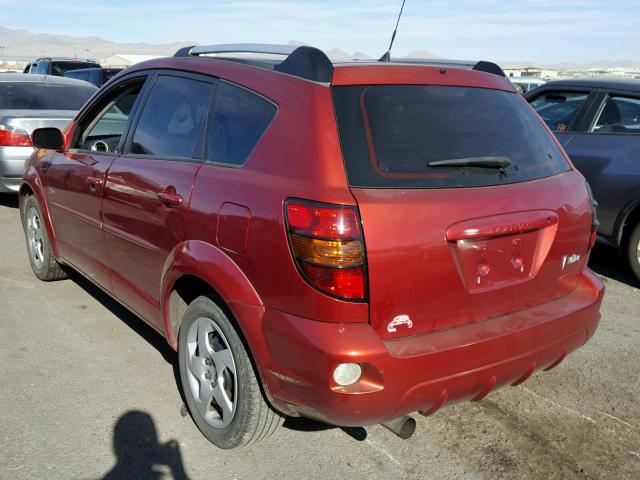 5Y2SL63825Z422777 - 2005 PONTIAC VIBE RED photo 3