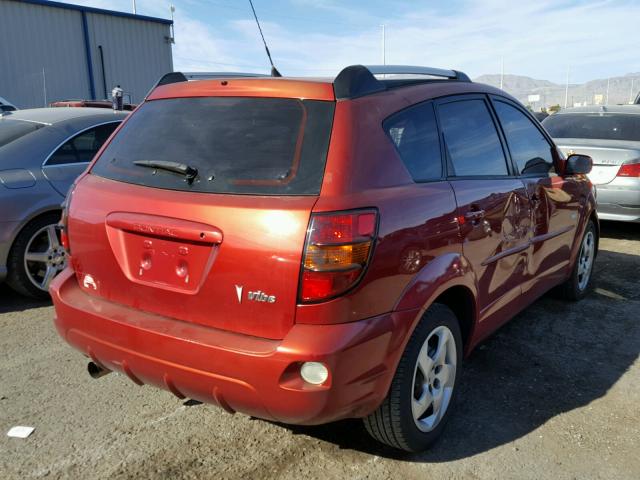 5Y2SL63825Z422777 - 2005 PONTIAC VIBE RED photo 4