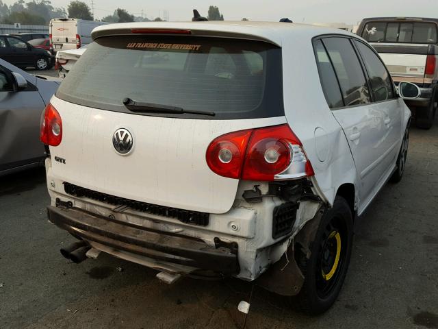 WVWHV91K27W027409 - 2007 VOLKSWAGEN NEW GTI WHITE photo 4