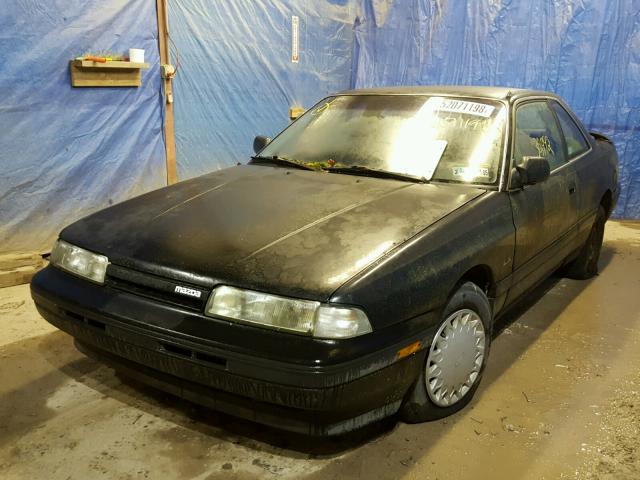 1YVGD31B2N5223729 - 1992 MAZDA MX-6 BLACK photo 2