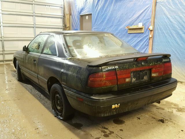 1YVGD31B2N5223729 - 1992 MAZDA MX-6 BLACK photo 3