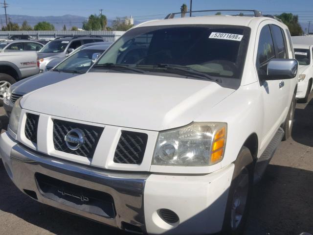 5N1AA08AX4N738553 - 2004 NISSAN ARMADA SE WHITE photo 2