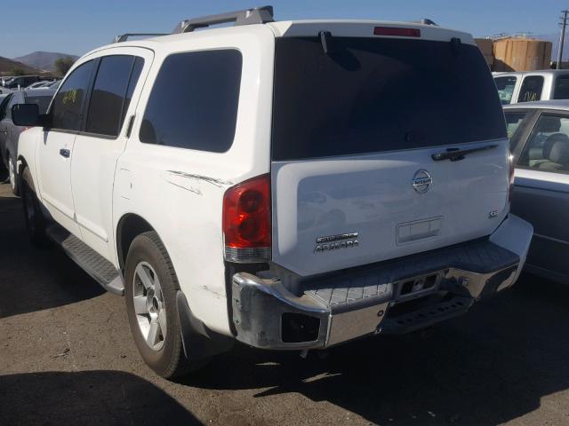 5N1AA08AX4N738553 - 2004 NISSAN ARMADA SE WHITE photo 3